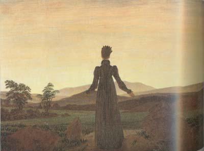 Caspar David Friedrich Woman Before the Setting Sun (mk10) Germany oil painting art